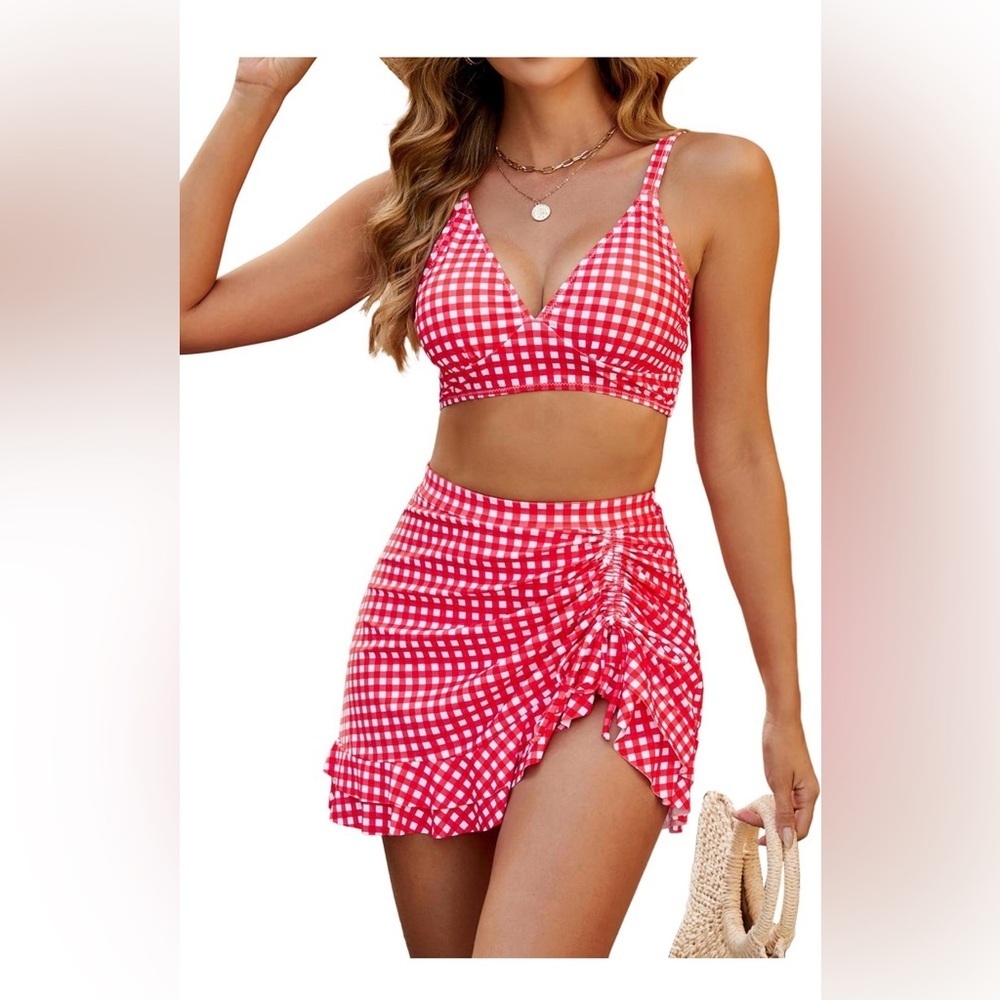 🆕Women's High Waisted Bikini Sets Tummy Control Bathing Suit